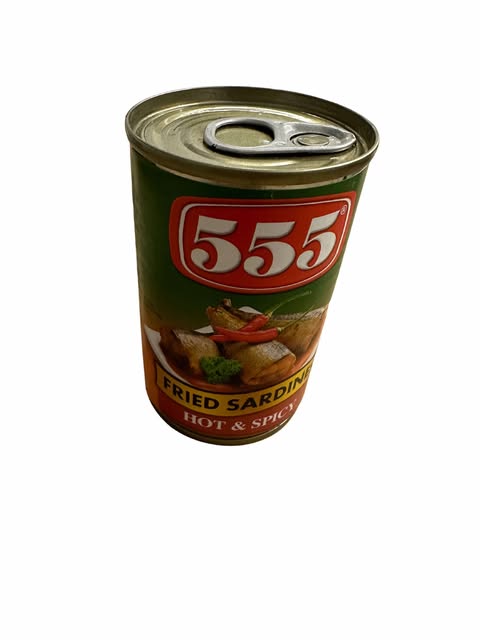 555 FRIED SARDINES HOT & SPICY 155G