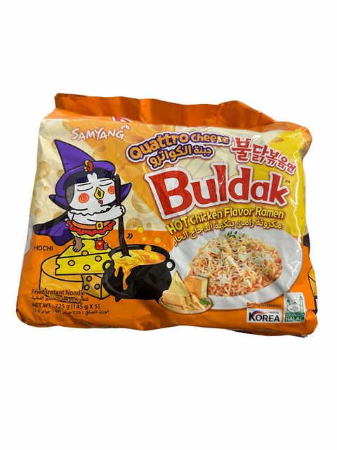 BULDAK QUATTRO CHEESE FLAVOUR (145GX5)