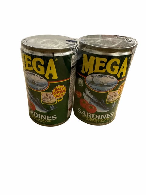 MEGA SARDINES IN TOMATO SAUCE 155G