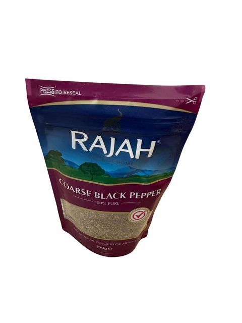 RAJAH COARSE BLACK PEPPER 100G